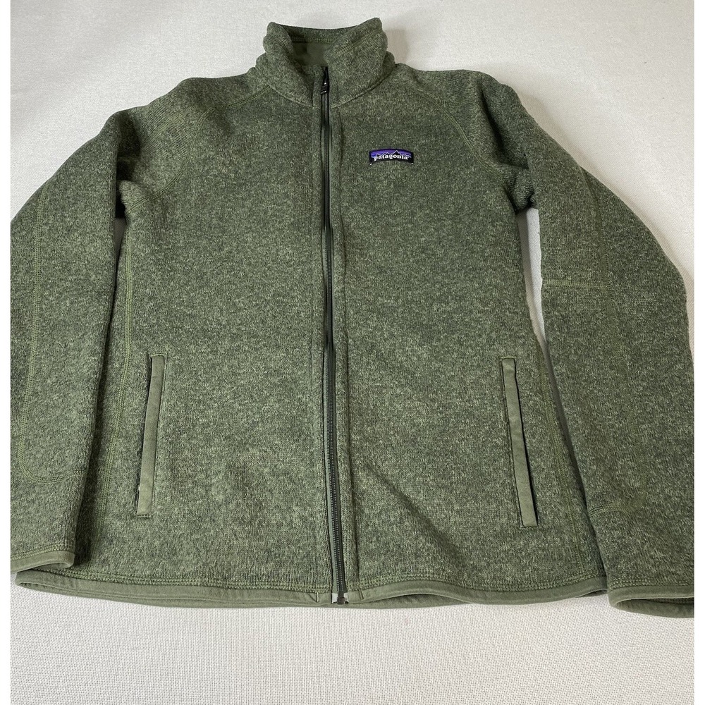 Patagonia Better Sweater Jacket Womens Small Olive Green Full Zip Fleece Pockets - Picture 7 of 16